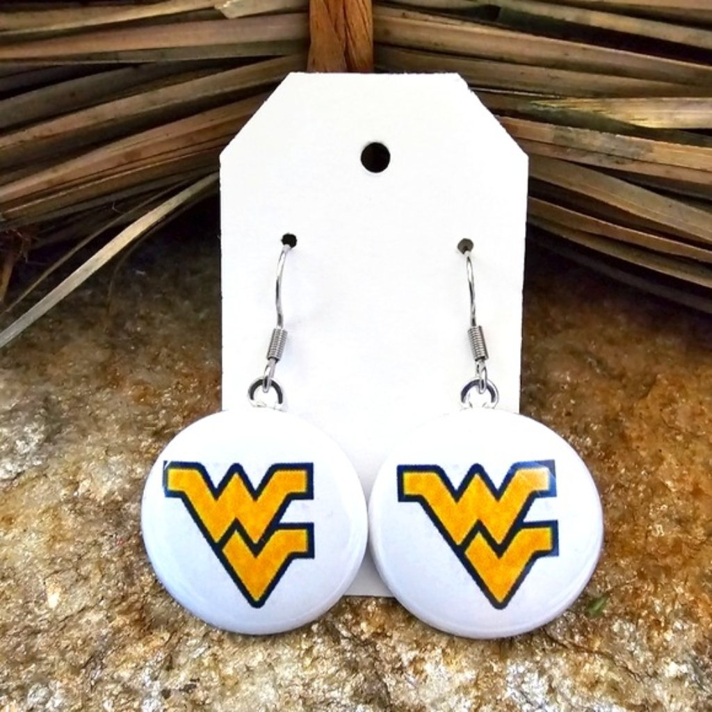 Wvu Mountaineer Earrings Ncaa West Virginia University Alumni Souvenir Fashion 15$